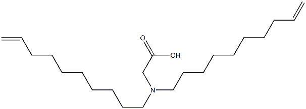 N,N-Di(9-decenyl)aminoacetic acid Struktur