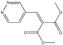 (4-Pyridazinylmethylene)malonic acid dimethyl ester Struktur