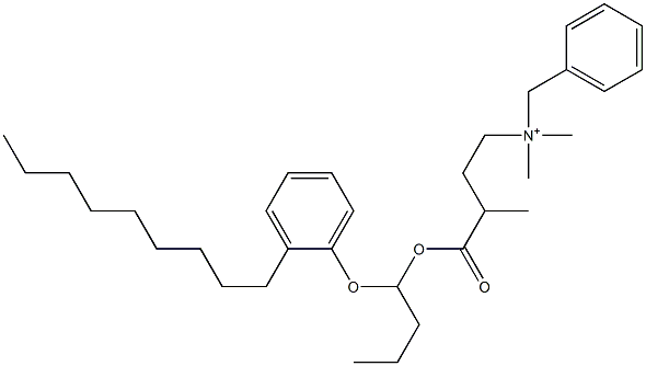 N,N-Dimethyl-N-benzyl-N-[3-[[1-(2-nonylphenyloxy)butyl]oxycarbonyl]butyl]aminium Struktur