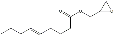 5-Nonenoic acid (oxiran-2-yl)methyl ester Struktur