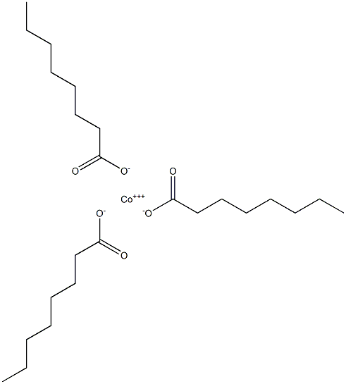 Trioctanoic acid cobalt(III) salt Struktur