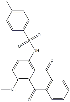 N-(9,10-Dihydro-4-methylamino-9,10-dioxoanthracen-1-yl)-p-toluenesulfonamide Struktur