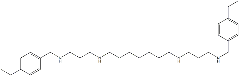 N,N'-Bis[3-(4-ethylbenzylamino)propyl]-1,7-heptanediamine Struktur