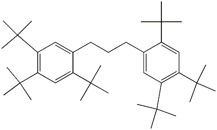 1,3-Bis(2,4,5-tri-tert-butylphenyl)propane Struktur