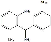 (3-Aminophenyl)(2,6-diaminophenyl)methanamine Struktur