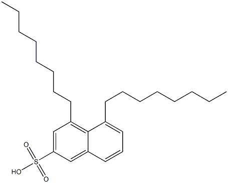 4,5-Dioctyl-2-naphthalenesulfonic acid Struktur