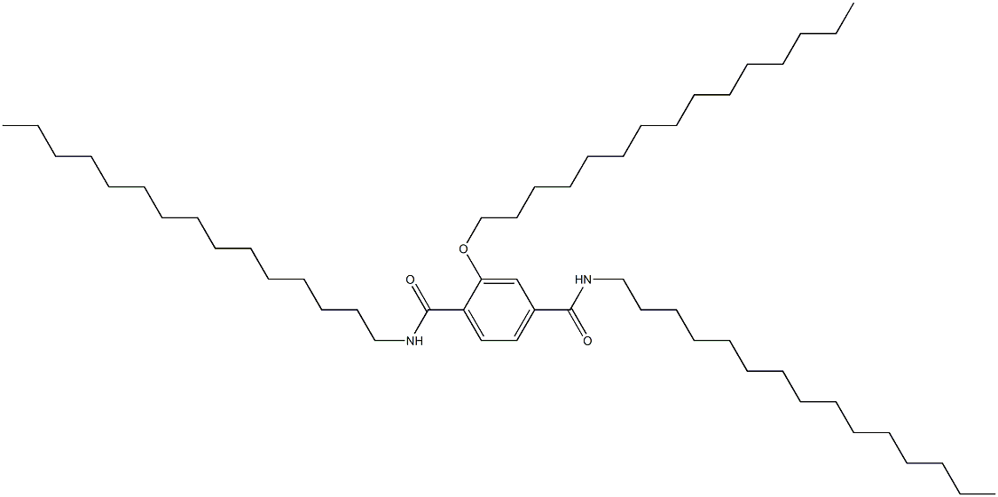 2-(Pentadecyloxy)-N,N'-dipentadecylterephthalamide Struktur