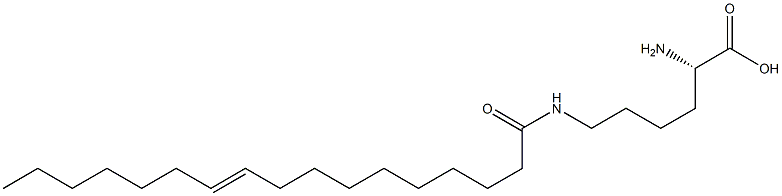 N6-(10-Heptadecenoyl)lysine Struktur