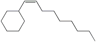 (1Z)-1-Cyclohexyl-1-nonene Struktur