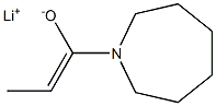 Lithium(Z)-1-[(hexahydro-1H-azepin)-1-yl]-1-propene-1-olate Struktur