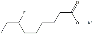 7-Fluoropelargonic acid potassium salt Struktur