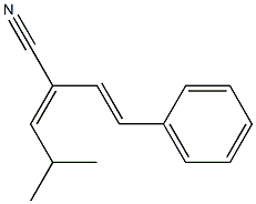 4-Methyl-2-[(E)-2-phenylethenyl]-2-pentenenitrile Struktur