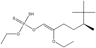 Dithiophosphoric acid O,O-diethyl S-(5-tert-butyl-2-oxohexyl) ester Struktur