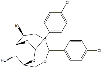 1-O,6-O:2-O,4-O-Bis(4-chlorobenzylidene)-L-glucitol Struktur