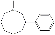 1-Methyl-3-phenyloctahydroazocine Struktur