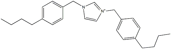 1,3-Bis[(4-butylphenyl)methyl]-1H-imidazol-3-ium Struktur