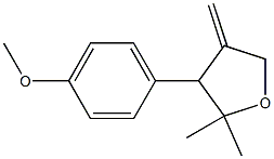 2,2-Dimethyl-3-(4-methoxyphenyl)methylenetetrahydrofuran Struktur