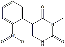 3-Methyl-5-(2-nitrophenyl)uracil Struktur