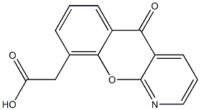 5-Oxo-5H-[1]benzopyrano[2,3-b]pyridine-9-acetic acid Struktur