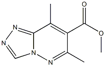 6,8-Dimethyl-1,2,4-triazolo[4,3-b]pyridazine-7-carboxylic acid methyl ester Struktur