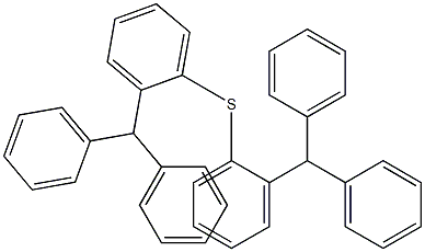 Diphenylmethylphenyl sulfide Struktur