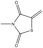 3-Methyl-5-methylenethiazolidine-2,4-dione Struktur