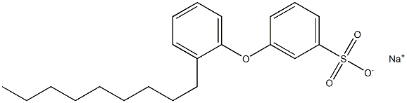 3-(2-Nonylphenoxy)benzenesulfonic acid sodium salt Struktur