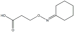 3-[Cyclohexylideneaminooxy]propionic acid Struktur