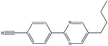 4-(5-Butyl-2-pyrimidinyl)benzenecarbonitrile Struktur