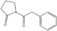 1-(Phenylacetyl)pyrrolidin-2-one Struktur