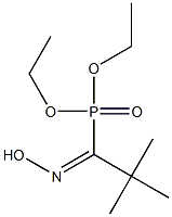 1-Diethoxyphosphinyl-2,2-dimethylpropanal oxime Struktur