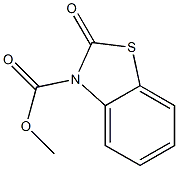 2,3-Dihydro-2-oxobenzothiazole-3-carboxylic acid methyl ester Struktur