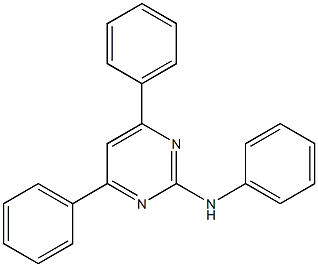 4,6-Diphenyl-2-(phenylamino)pyrimidine Struktur