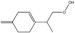 p-Mentha-1(7),3-dien-9-yl hydroperoxide Struktur