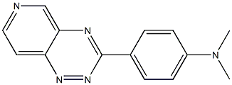 3-[4-(Dimethylamino)phenyl]pyrido[3,4-e]-1,2,4-triazine Struktur