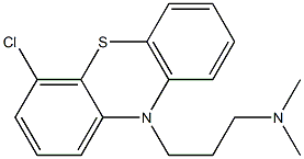 4-Chloro-10-[3-(dimethylamino)propyl]-10H-phenothiazine Struktur