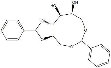 1-O,6-O:2-O,3-O-Dibenzylidene-L-glucitol Struktur