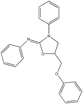 5-(Phenoxymethyl)-N,3-diphenyloxazolidin-2-imine Struktur