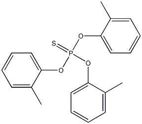 Thiophosphoric acid tris(o-tolyl) ester Struktur