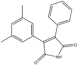 2-(3,5-Dimethylphenyl)-3-phenylmaleimide Struktur