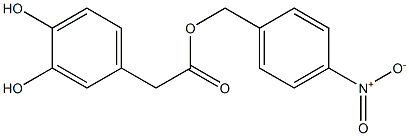 3,4-Dihydroxybenzeneacetic acid 4-nitrobenzyl ester Struktur