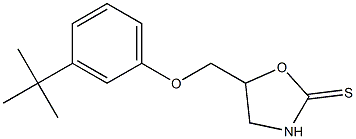 5-[(m-tert-Butylphenoxy)methyl]-2-oxazolidinethione Struktur