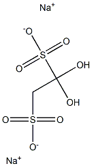 1,1-Dihydroxyethane-1,2-disulfonic acid disodium salt Struktur