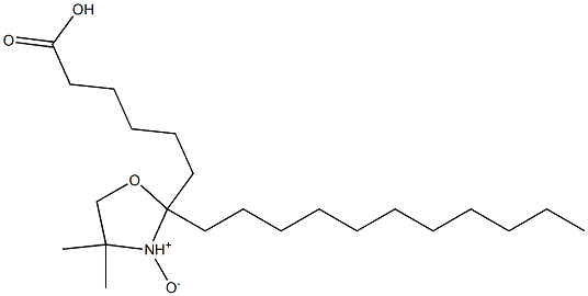 6-[(4,4-Dimethyl-2-undecyloxazolidine 3-oxide)-2-yl]hexanoic acid Struktur