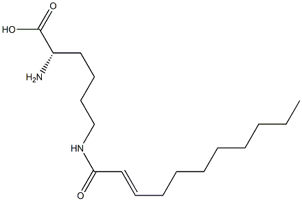 N6-(2-Undecenoyl)lysine Struktur