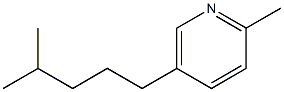 2-Methyl-5-(4-methylpentyl)pyridine Struktur