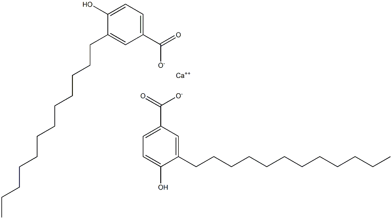 Bis(3-dodecyl-4-hydroxybenzoic acid)calcium salt Struktur