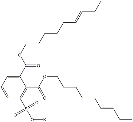 3-(Potassiosulfo)phthalic acid di(6-nonenyl) ester Struktur