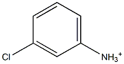 3-Chlorobenzenaminium Struktur