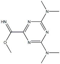 4,6-Bis(dimethylamino)-1,3,5-triazine-2-carbimidic acid methyl ester Struktur